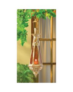 AMBER TEARDROP LANTERN