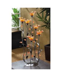 AMBER CALLA LILY CANDLEHOLDER