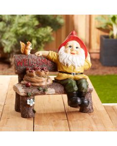 GARDEN GNOME GREETING SIGN