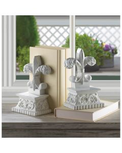 FLEUR-DE-LIS BOOKENDS