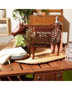 CHICKEN WIRE COW SCULPTURE