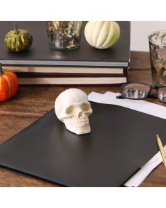 HUMAN SKULL CAST IRON PAPERWEIGHT